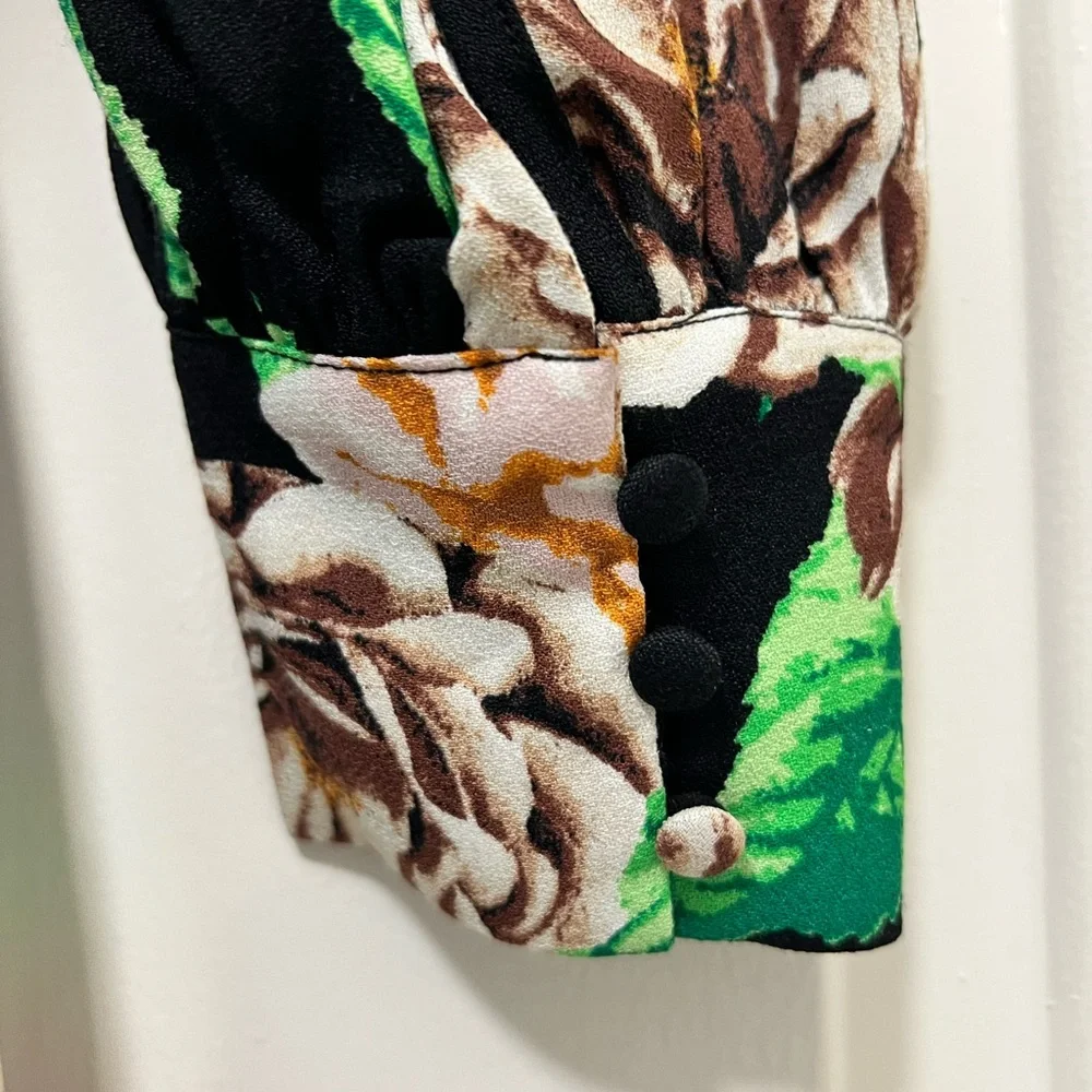 NWOT AFRM Nami Floral Corset Tie Mini Dress - Picture 9 of 11